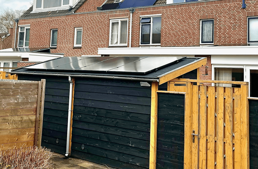 zonnepanelen op schuur 1